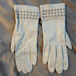 Nordstrom Vintage Women's Cream Italian Leather Gloves NWOT  SZ 7.5